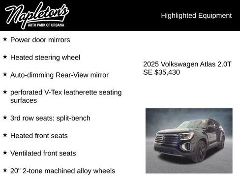Used 2025 Volkswagen Atlas SE FWD image 8