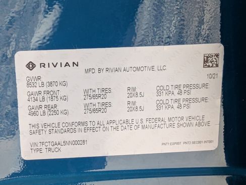 Used 2022 Rivian R1T Launch Edition image 21