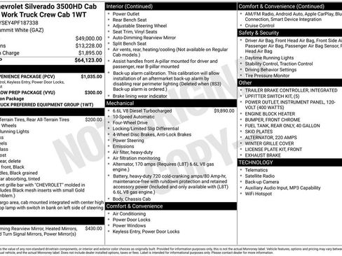 Used 2023 Chevrolet Silverado 3500 W/T w/ WT Convenience Package AWD/4WD image 32