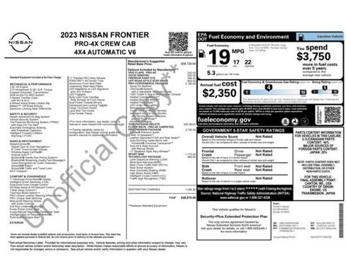 Used 2023 Nissan Frontier PRO-4X w/ Pro-4X Premium Package AWD/4WD image 24