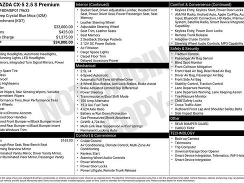 Used 2023 MAZDA CX-5 AWD 2.5 S w/ Premium Package image 21