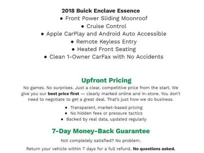 Used 2018 Buick Enclave Essence w/ LPO, Luxury Package