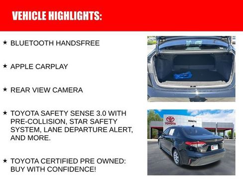 Certified 2025 Toyota Corolla LE FWD image 9