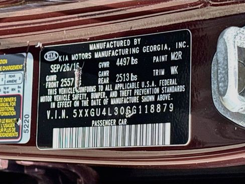 Used 2016 Kia Optima EX FWD image 30