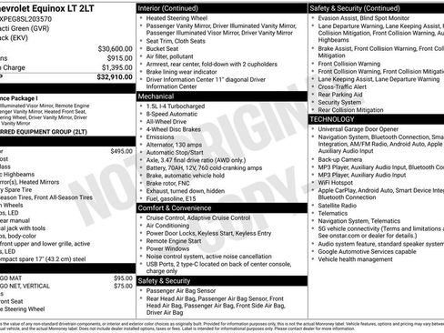 Used 2025 Chevrolet Equinox LT AWD/4WD image 41