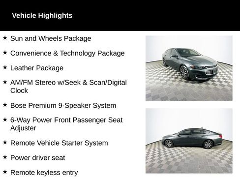 Used 2016 Chevrolet Malibu LT w/ Leather Package image 2