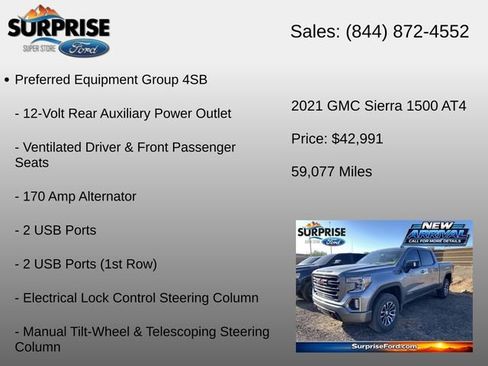 Used 2021 GMC Sierra 1500 AT4 w/ AT4 Preferred Package AWD/4WD image 16