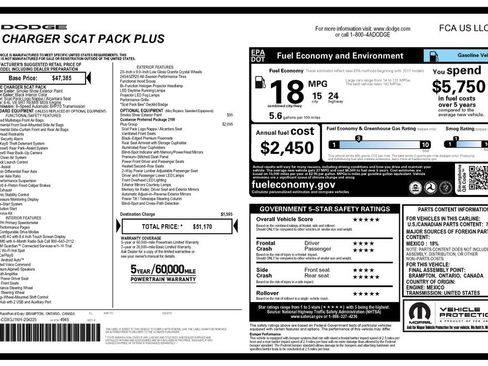Certified 2022 Dodge Charger Scat Pack w/ Plus Group RWD image 4