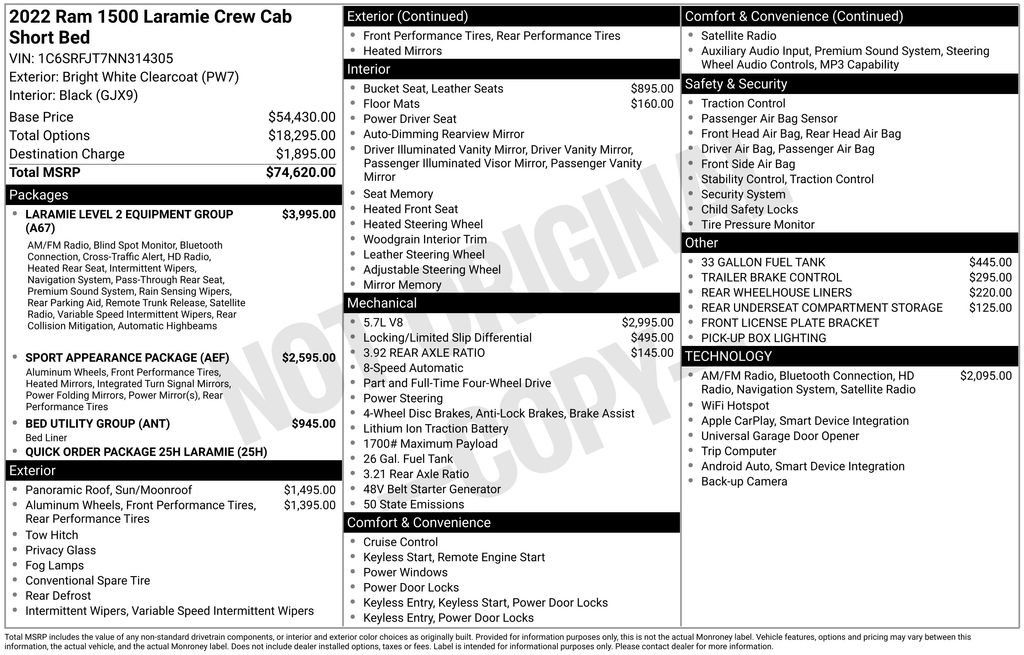 Used 2022 RAM 1500 Laramie AWD/4WD image 29