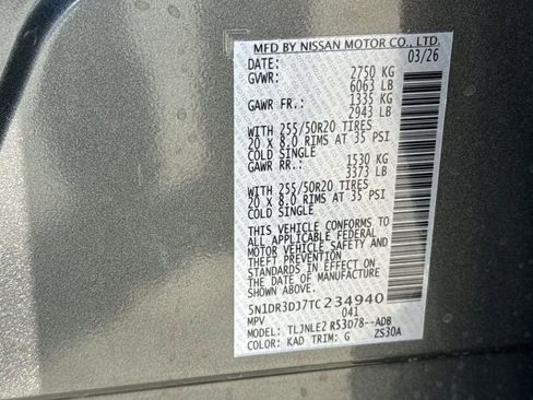 New 2026 Nissan Pathfinder Platinum AWD/4WD image 21