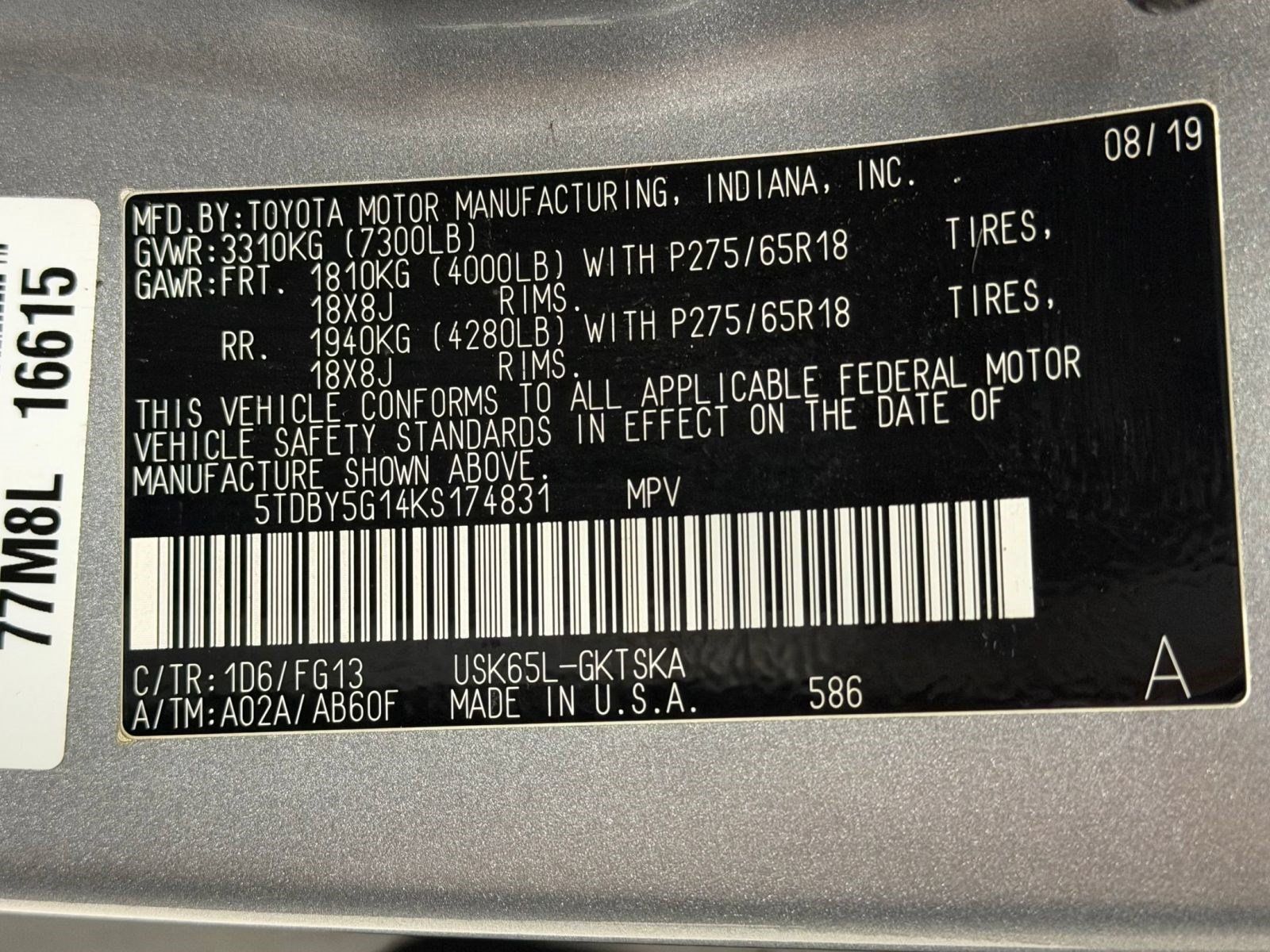 Used 2019 Toyota Sequoia SR5 AWD/4WD image 28