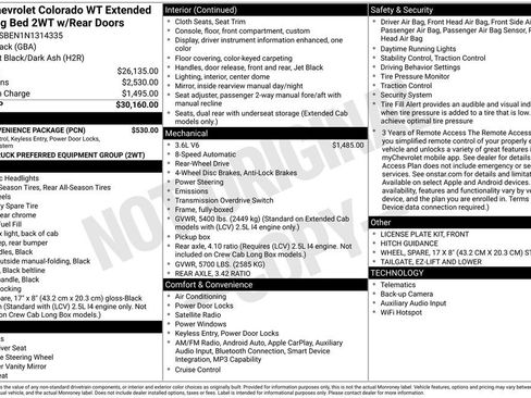 Used 2022 Chevrolet Colorado W/T w/ WT Convenience Package image 3