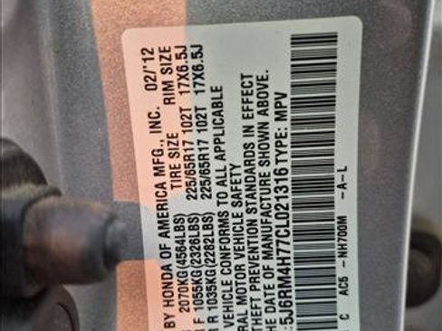 Used 2012 Honda CR-V EX-L image 16