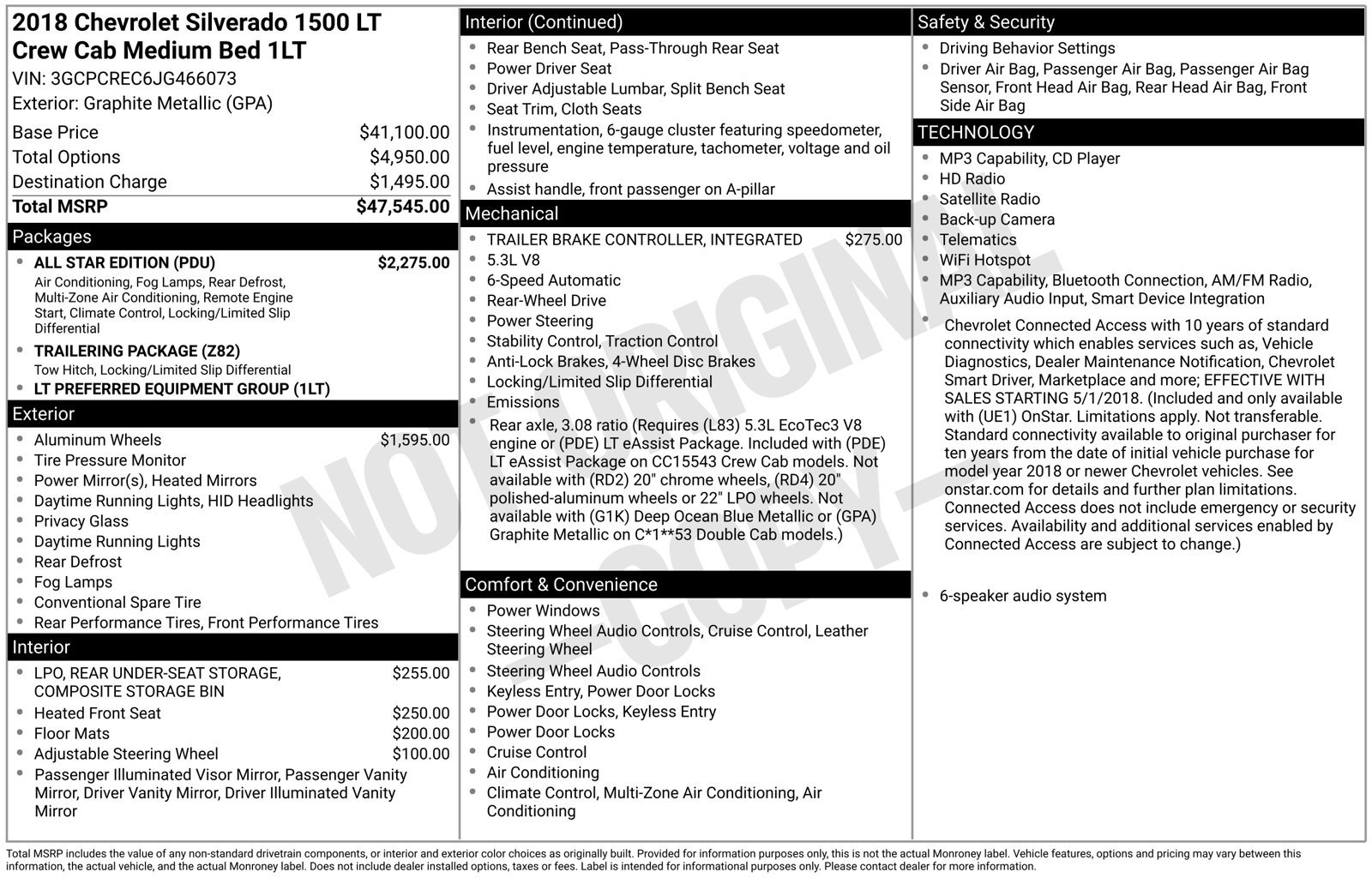 Used 2018 Chevrolet Silverado 1500 LT w/ All Star Edition RWD image 34