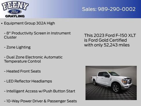 Used 2023 Ford F150 XLT w/ Equipment Group 302A High AWD/4WD image 14