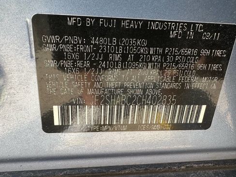 Used 2012 Subaru Forester 2.5X image 13