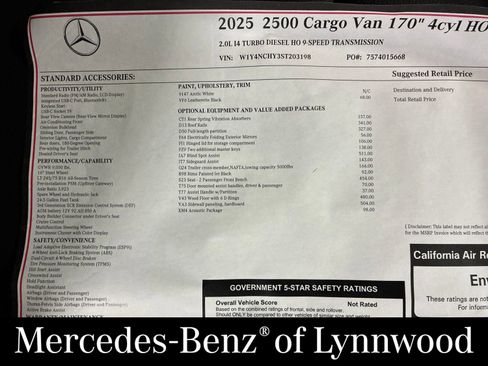 Used 2025 Mercedes-Benz Sprinter 2500 image 22