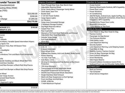 Used 2019 Hyundai Tucson SE w/ Cargo Package FWD image 10