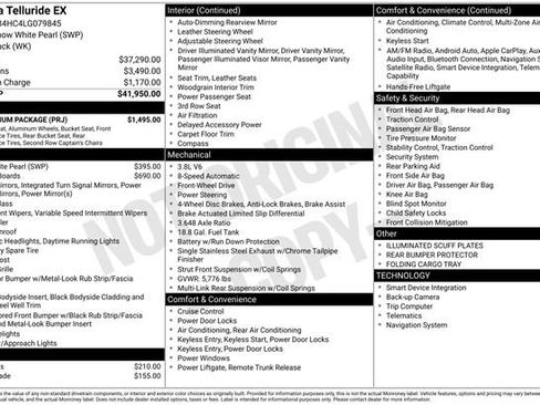 Used 2020 Kia Telluride EX w/ EX Premium Package image 2