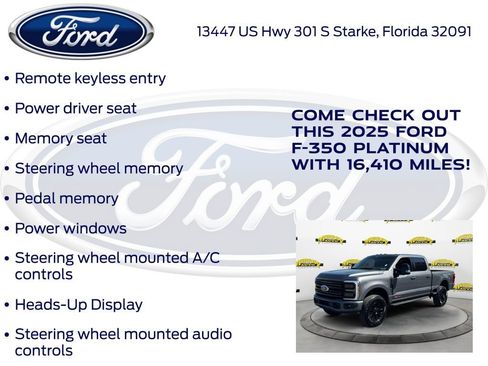 Certified 2025 Ford F350 Platinum w/ Tremor Off-Road Package AWD/4WD image 30