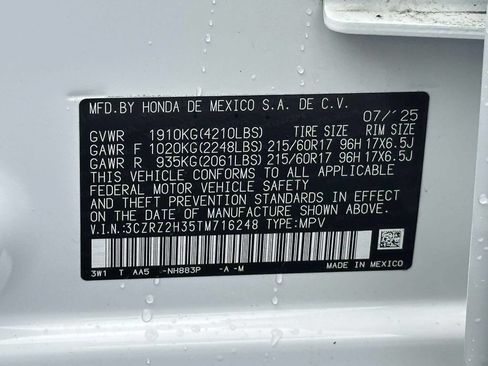 Used 2026 Honda HR-V LX image 14