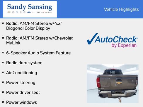 Used 2016 Chevrolet Colorado W/T w/ WT Convenience Package RWD image 7
