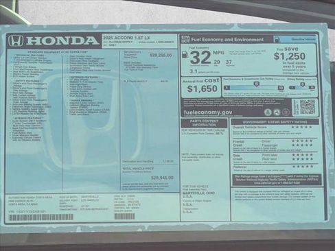 New 2025 Honda Accord LX image 17