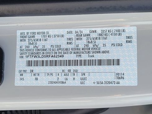 Certified 2024 Ford F150 XLT w/ Equipment Group 302A MID AWD/4WD image 18