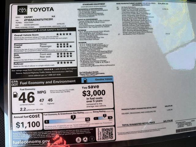 New 2026 Toyota Camry XLE w/ Premium Plus Package FWD image 25