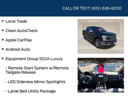 Used 2020 Ford F150 Lariat w/ Equipment Group 502A Luxury AWD/4WD image 5