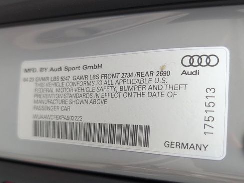 Used 2023 Audi RS 5 Sportback w/ Black Optic Carbon Package AWD/4WD image 24