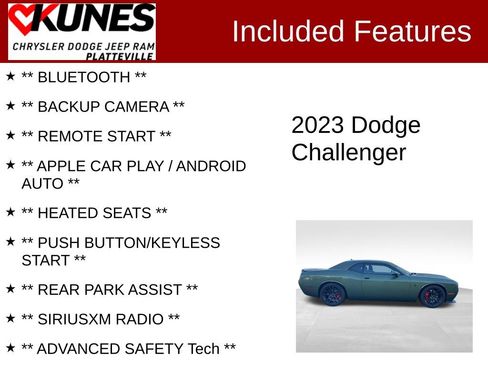 Used 2023 Dodge Challenger SRT Hellcat Redeye w/ Quick Order Package 27M image 2