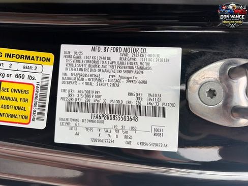 Used 2025 Ford Mustang Dark Horse w/ Dark Horse Handlin Package RWD image 30