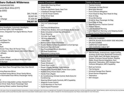 Used 2025 Subaru Outback Wilderness AWD/4WD image 19