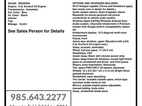 Used 2024 Chevrolet Tahoe LT w/ Luxury Package RWD image 21