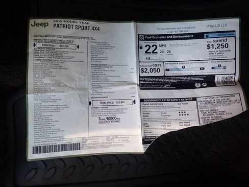 Used 2016 Jeep Patriot Sport w/ Power Value Group AWD/4WD image 21