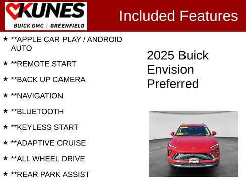 Used 2025 Buick Envision Preferred AWD/4WD image 2