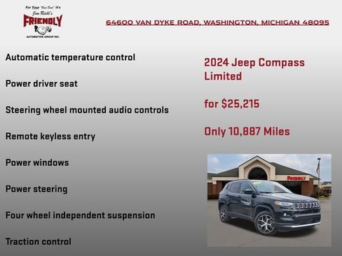 Used 2024 Jeep Compass Limited AWD/4WD image 10