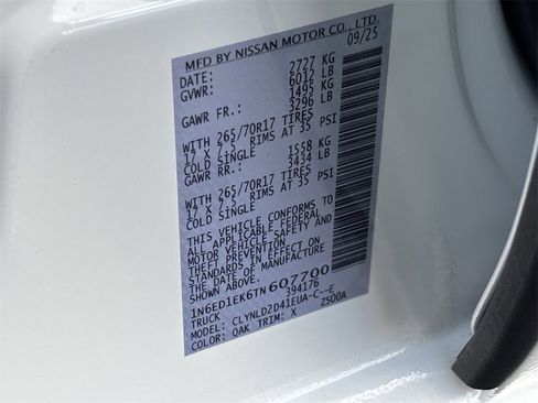 New 2026 Nissan Frontier PRO-4X w/ Pro-4x Convenience Package image 20