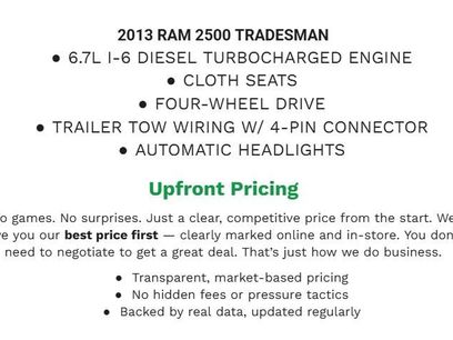 Used 2013 RAM 2500 Tradesman w/ Popular Equipment Group