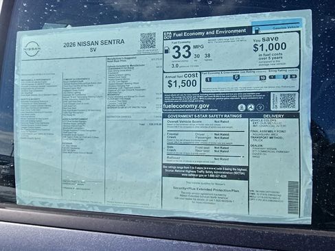 New 2026 Nissan Sentra SV image 34