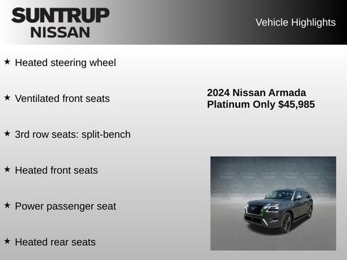 Used 2024 Nissan Armada Platinum w/ Cargo Package AWD/4WD image 21