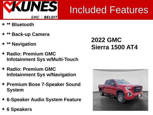 Used 2022 GMC Sierra 1500 AT4 w/ AT4 Premium Package AWD/4WD image 2