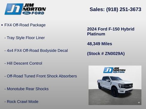Used 2024 Ford F150 Platinum w/ Equipment Group 702A High AWD/4WD image 8