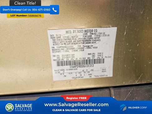Used 2013 Ford Taurus Limited FWD image 16