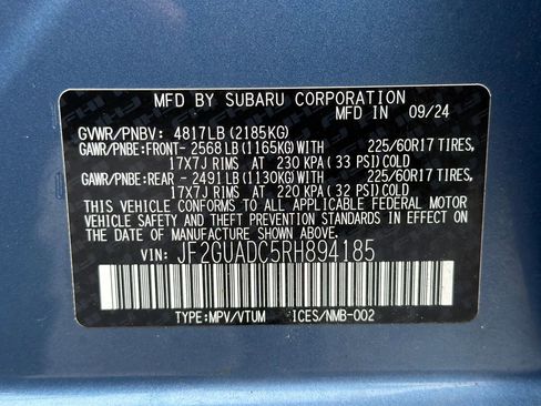 Certified 2024 Subaru Crosstrek 2.0i Premium AWD/4WD image 52