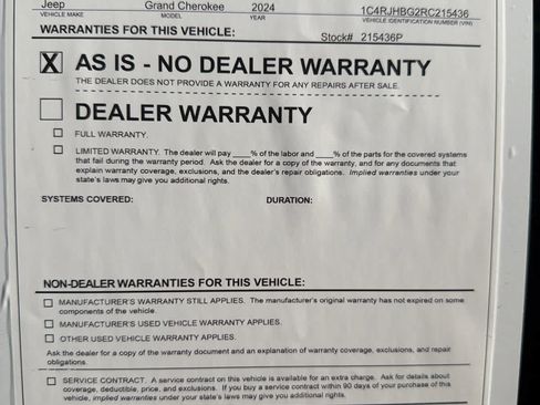 Used 2024 Jeep Grand Cherokee Limited AWD/4WD image 32