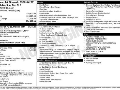 Used 2022 Chevrolet Silverado 3500 LTZ w/ Gooseneck/5TH Wheel Package image 27