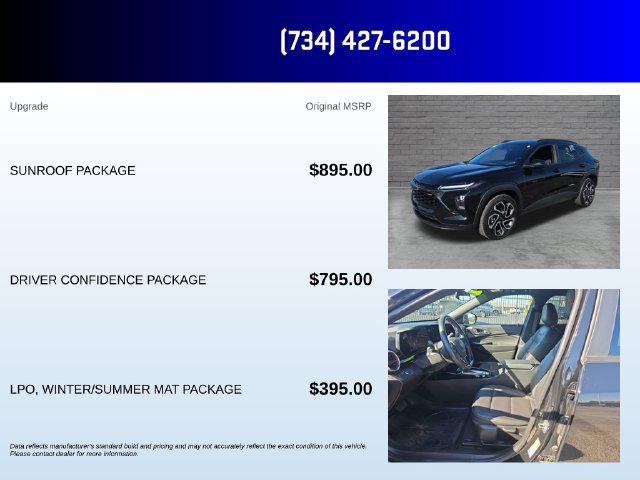 Used 2025 Chevrolet Trax RS w/ Sunroof Package FWD image 5