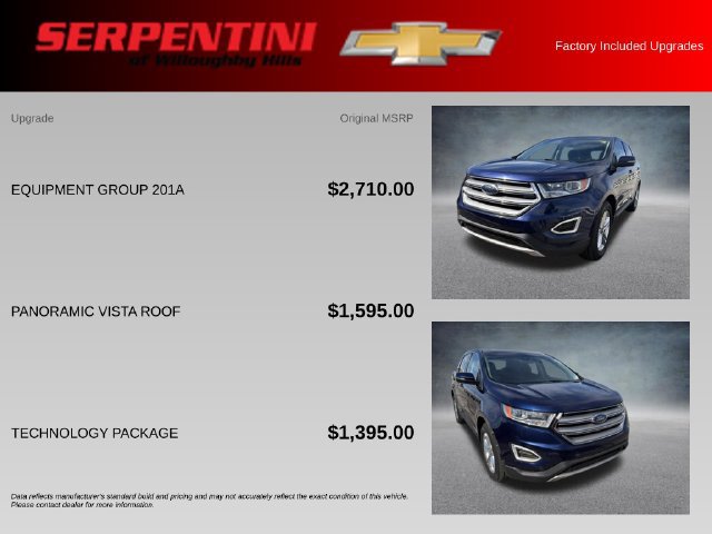 Used 2016 Ford Edge SEL w/ Equipment Group 201A AWD/4WD image 4
